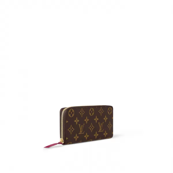 Louis Vuitton Monogram M60742 Clémence Wallet Fuchsia