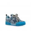 Louis Vuitton LV Skate Sneaker Swarovski Crystals Monogram Denim Blue 1ABMHF