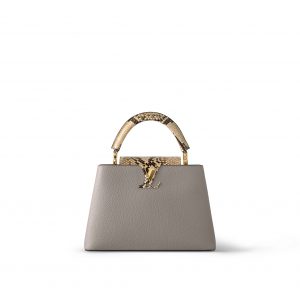 Louis Vuitton N82068 Capucines BB Steeple Gray