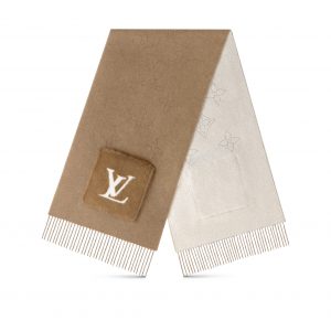 Louis Vuitton M77736 LV Cosy Mink Fur Collection Beige Scarf