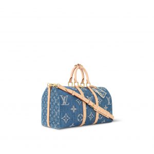 Louis Vuitton M24315 Keepall Bandoulière 45 Denim Blue