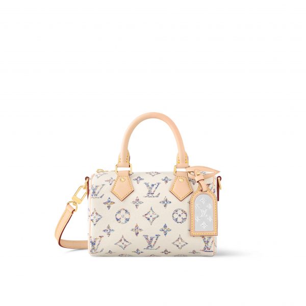 Louis Vuitton M24709 Speedy Bandoulière 20 Multicolor Beige