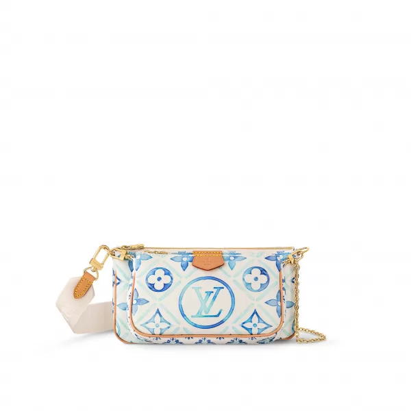 Louis Vuitton M25374 Multi Pochette Accessoires Lagoon Blue